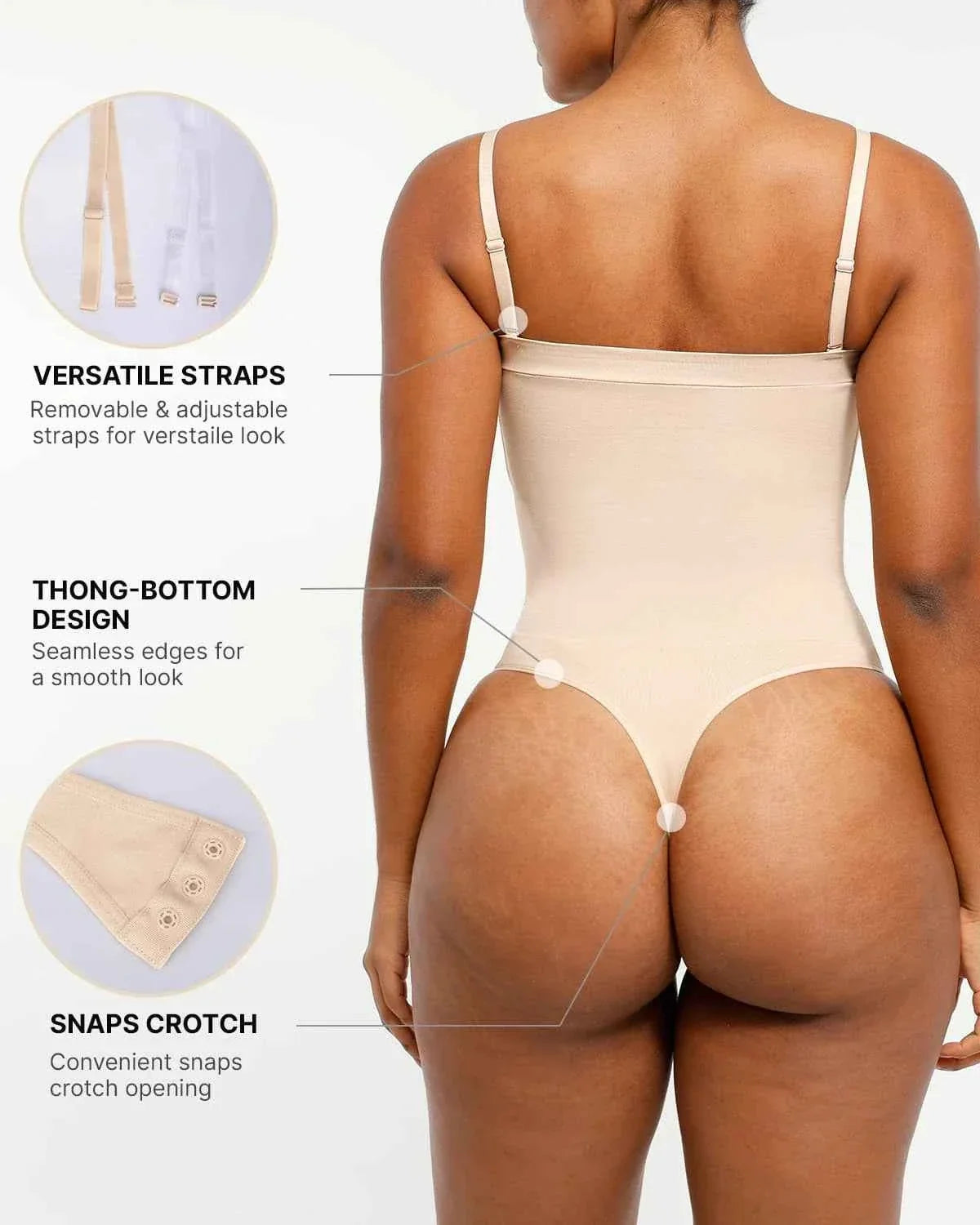 Bare Essentials Strapless Bodysuit - Black Sculpting