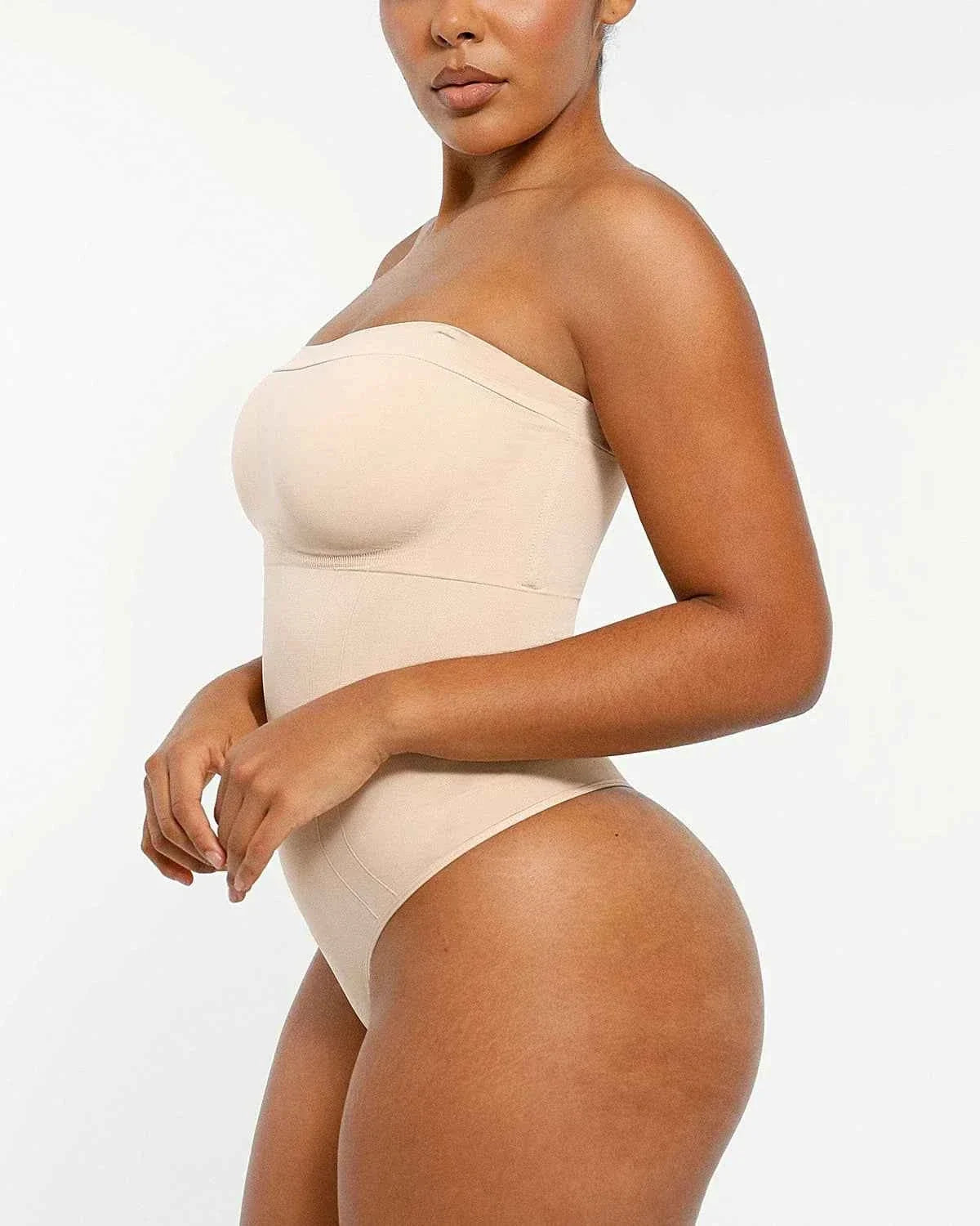 Bare Essentials Strapless Bodysuit - Black Sculpting