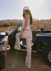 Bosten Low Rise Pants - White
