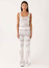 Bosten Low Rise Pants - White