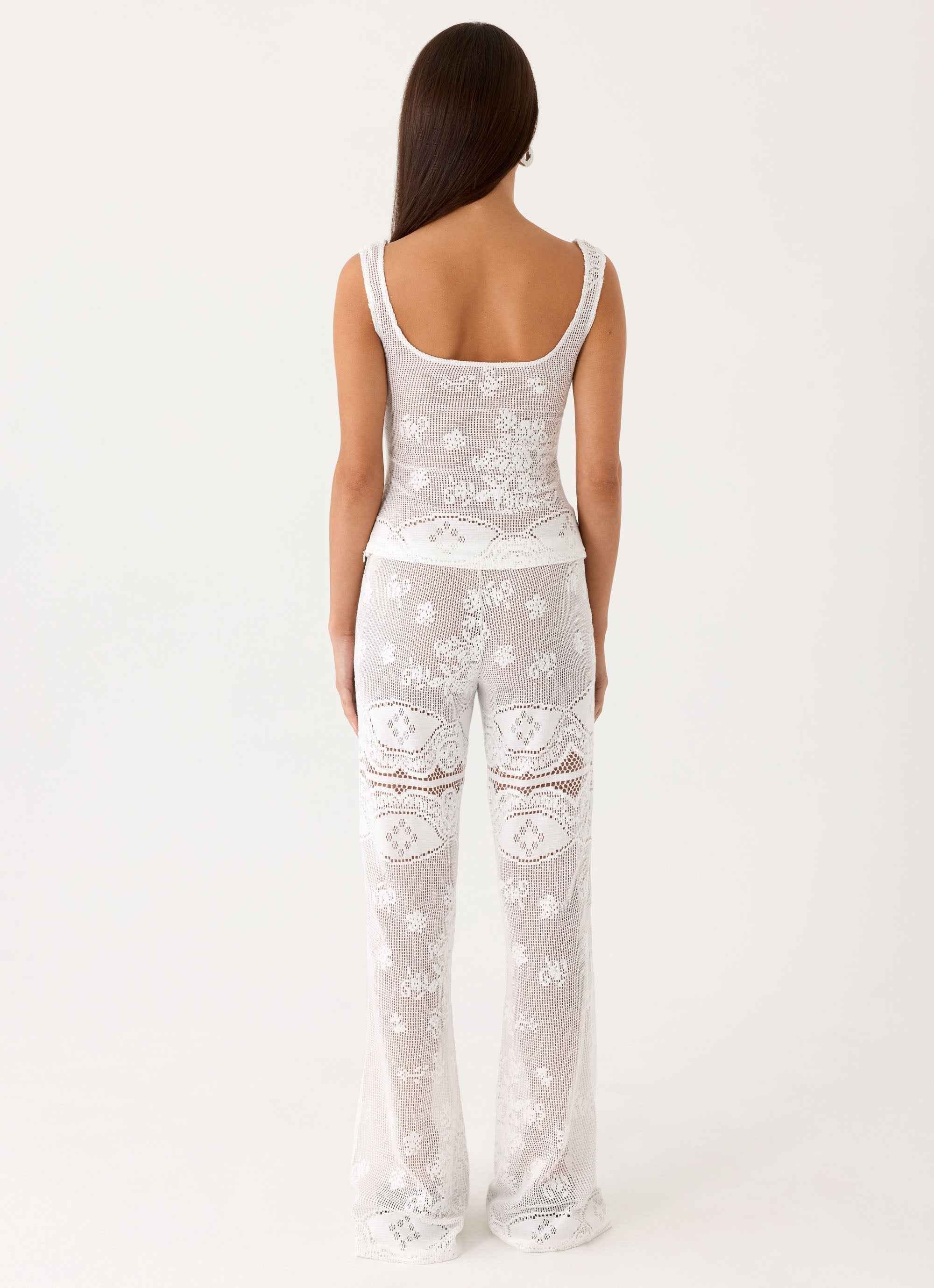 Bosten Low Rise Pants - White