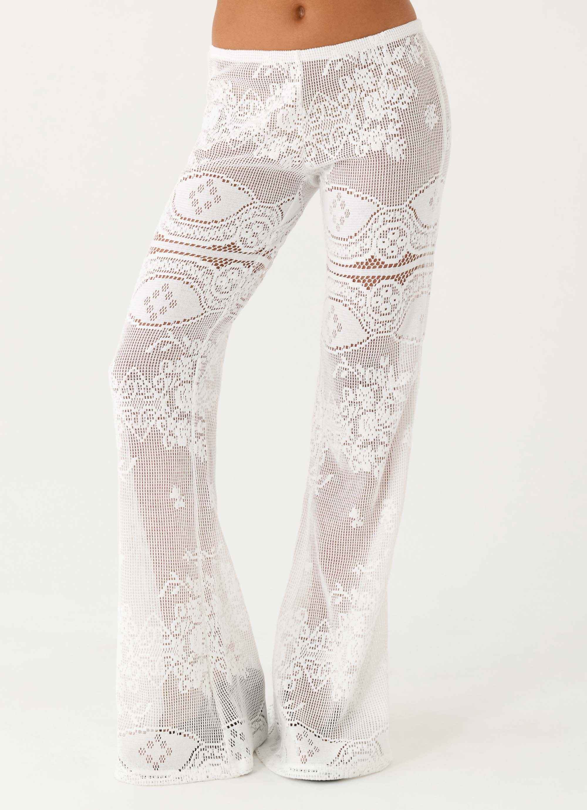 Bosten Low Rise Pants - White