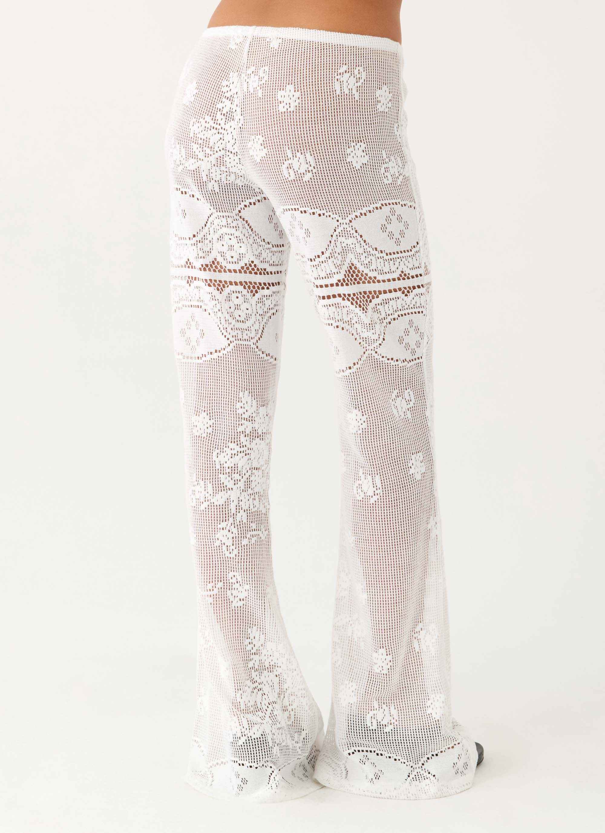 Bosten Low Rise Pants - White