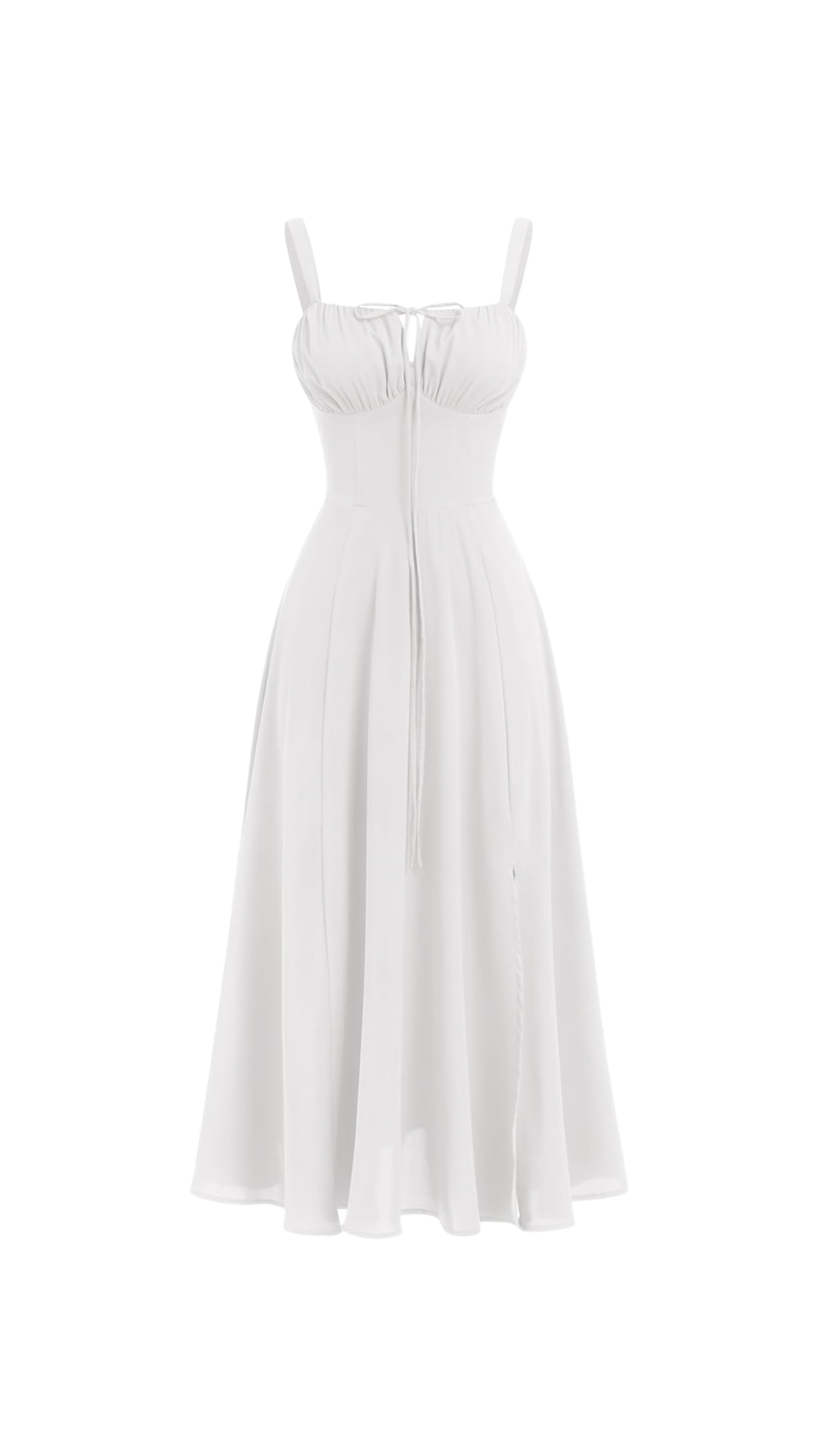 Miyla Lace-Up Back Midi Dress