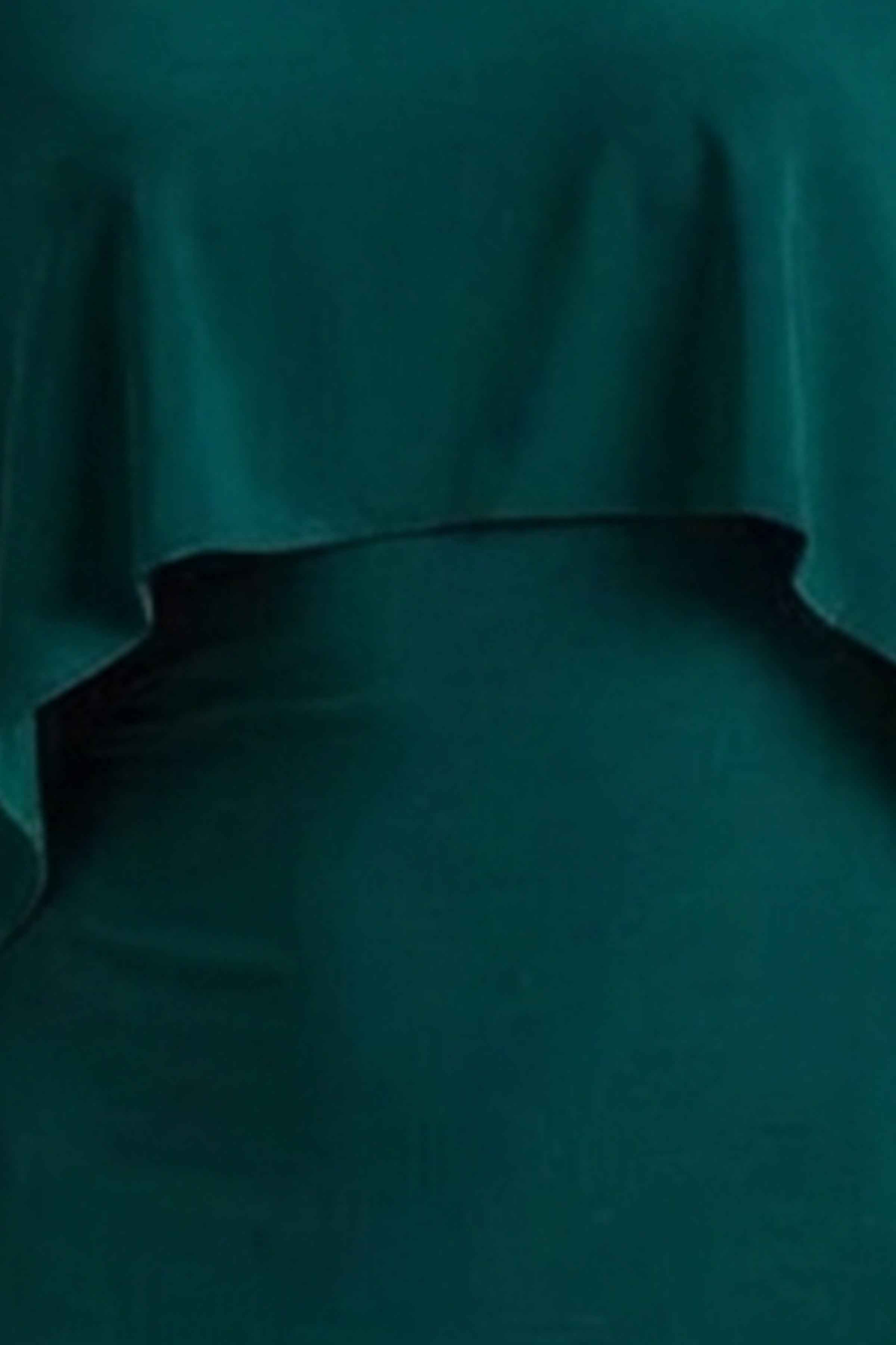 Padma Maxi Dress - Bottle Green Cape Sleeves
