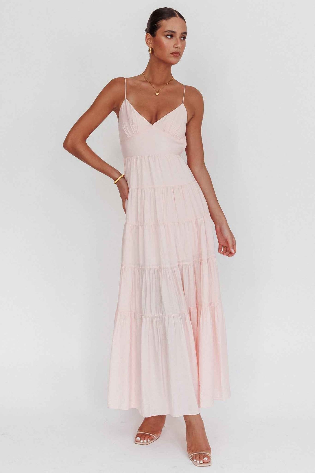 SLEEVELESS FITTED MAXI COCKTAIL EVENING DRESS