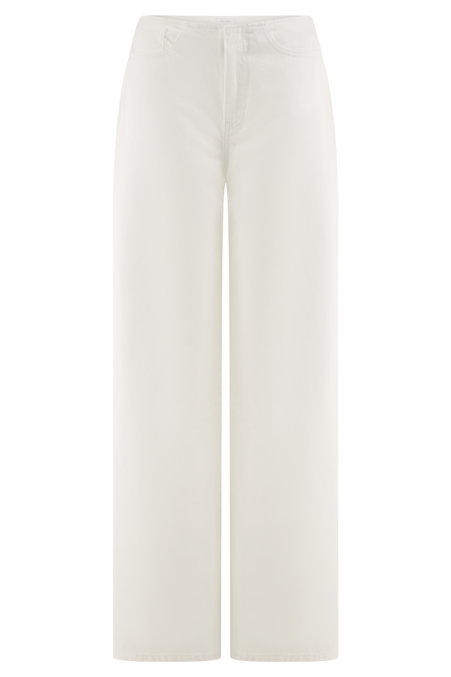 Caitlin White Mid Rise Denim Jeans