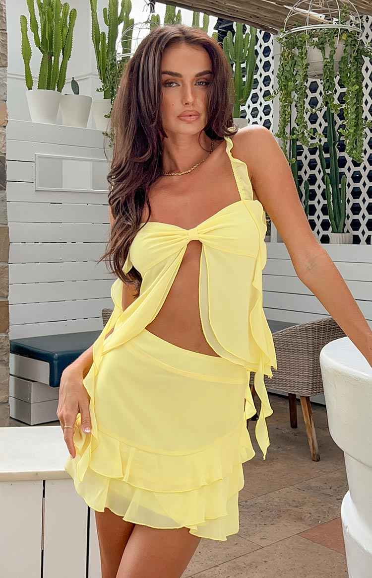 SLEEVELESS RUFFLE MINI SUMMER CASUAL DRESS