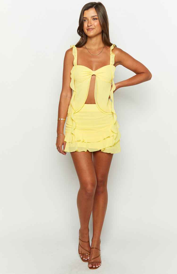 SLEEVELESS RUFFLE MINI SUMMER CASUAL DRESS