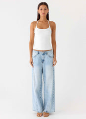 Chauncey Halter Top - White