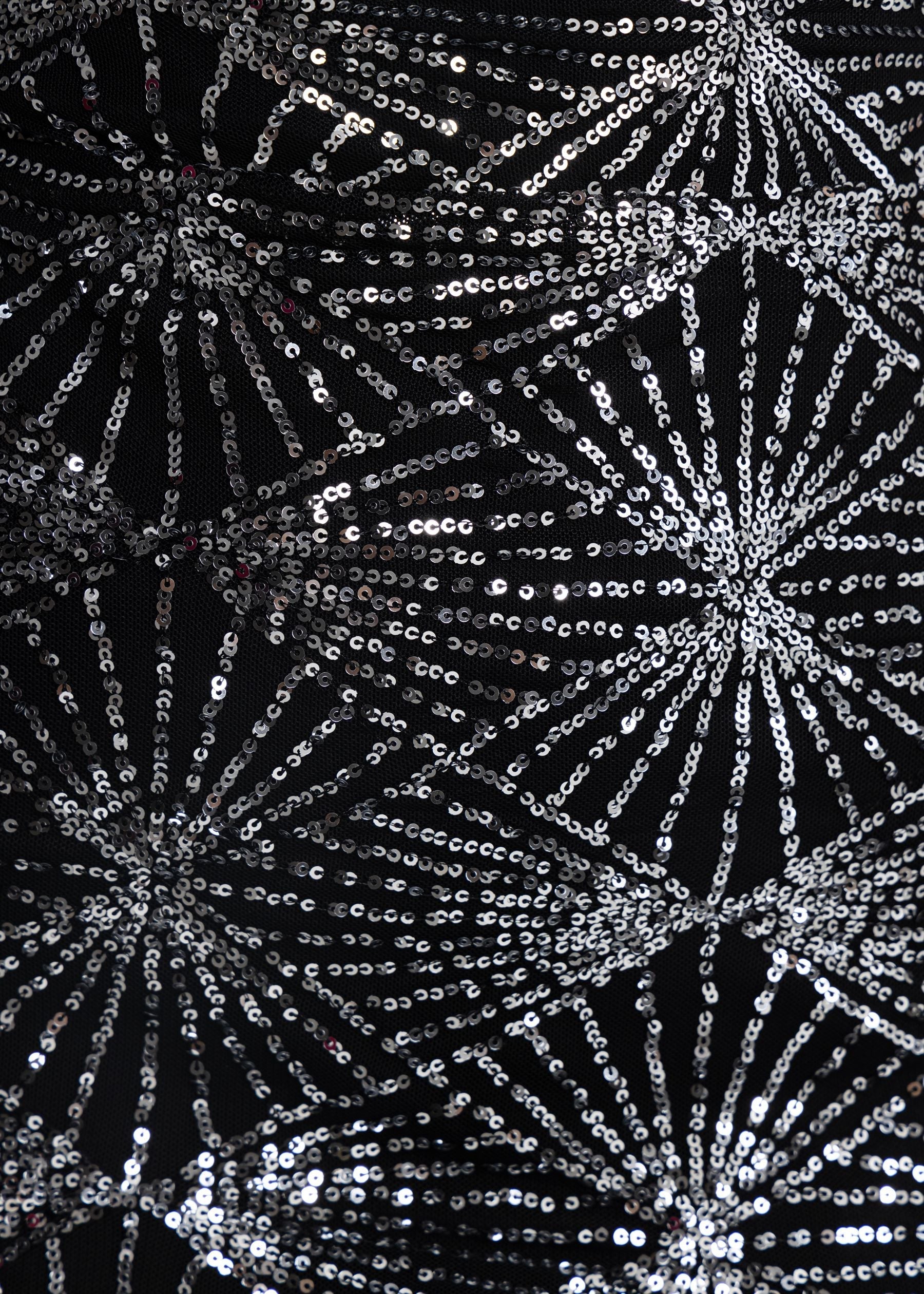 Counting Stars Sequin Gown - Black
