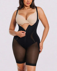Curve Codeâ„?Maxi Bodysuit - Black Breathable Smoothing