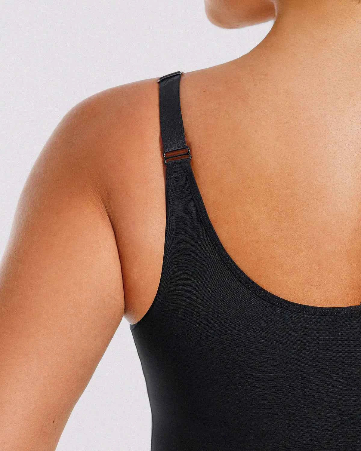 Curve Codeâ„?Maxi Bodysuit - Black Breathable Smoothing