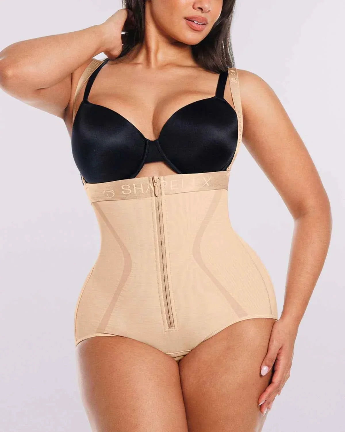 Curve Codeâ„?Maxi Brief - Black Mesh Shaping