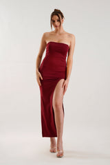 RACHEL Maxi Split Front Dress