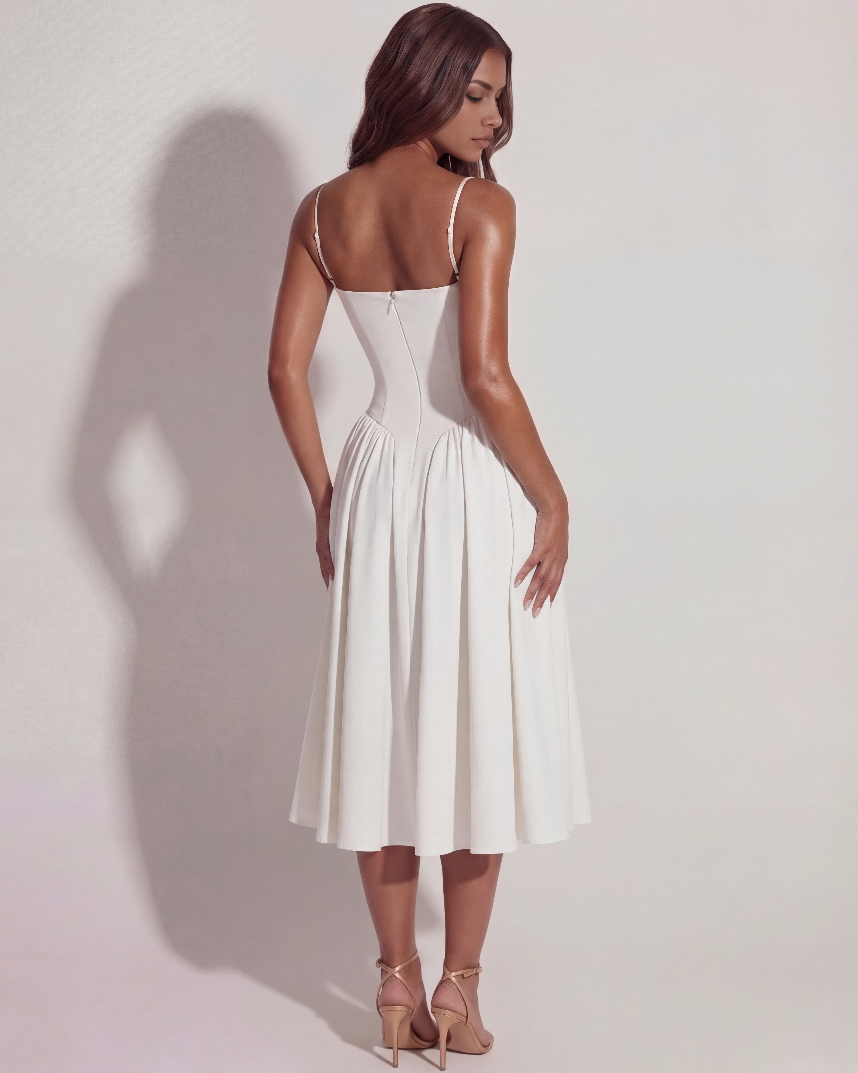 Twill Fabric, Boned Bodice, Perfect for Summer Events