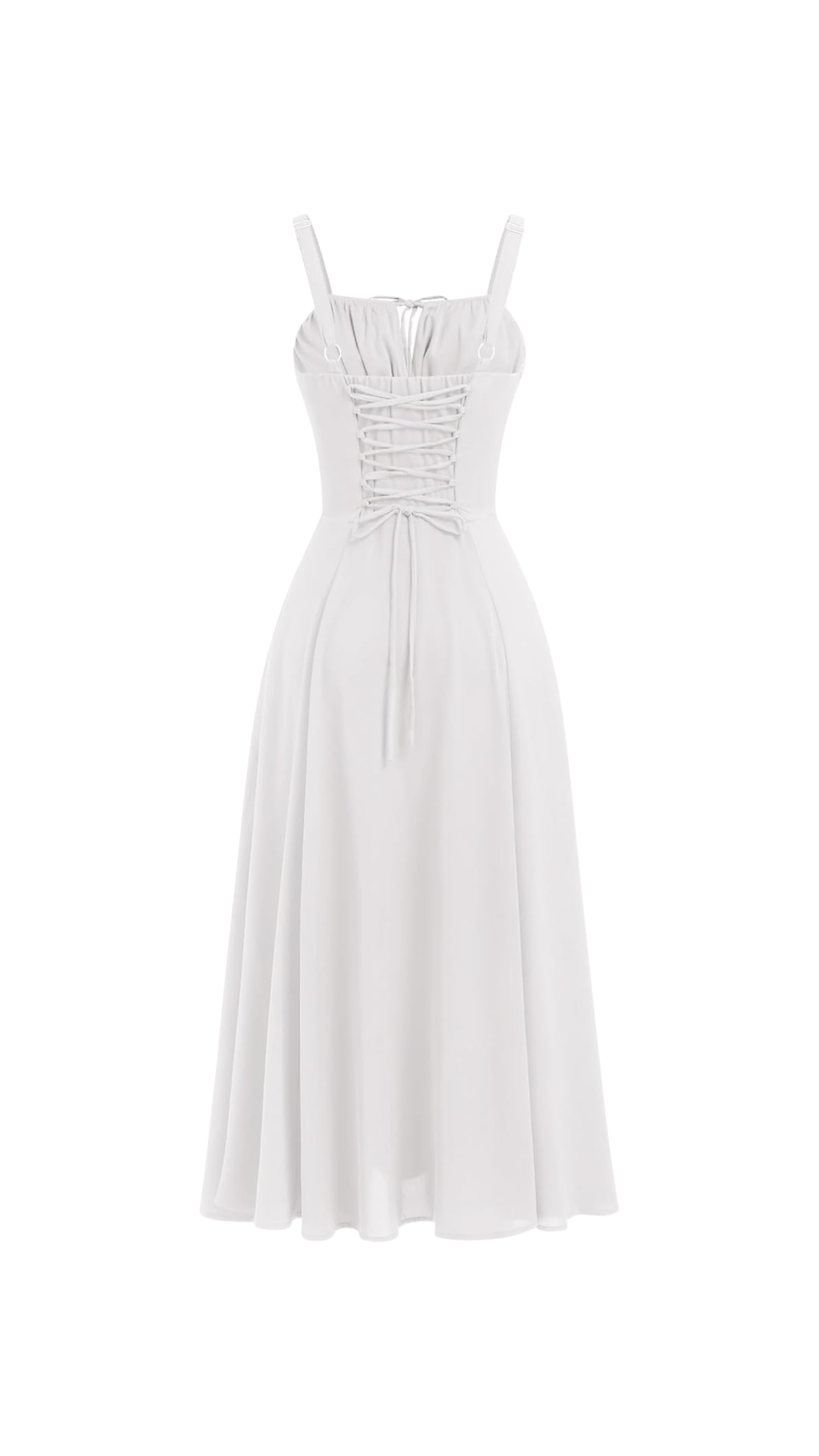 Miyla Lace-Up Back Midi Dress