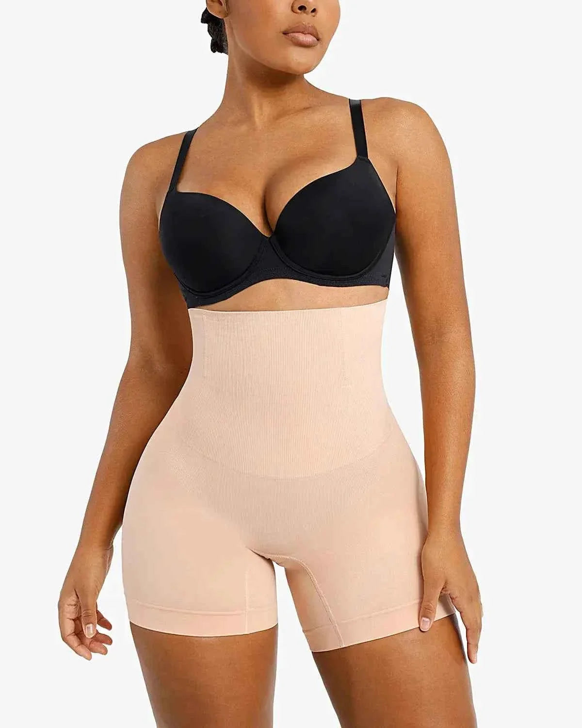 Bare Essentials Eco Seamless Thong - Black High Waist