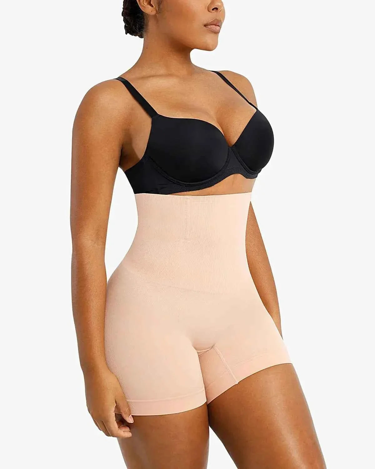 Bare Essentials Eco Seamless Thong - Black High Waist
