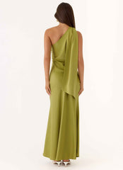 Elena Maxi Dress - Fern Green Fully Lined