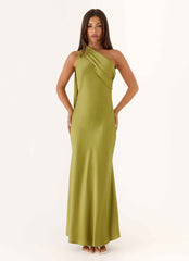 Elena Maxi Dress - Fern Green Fully Lined