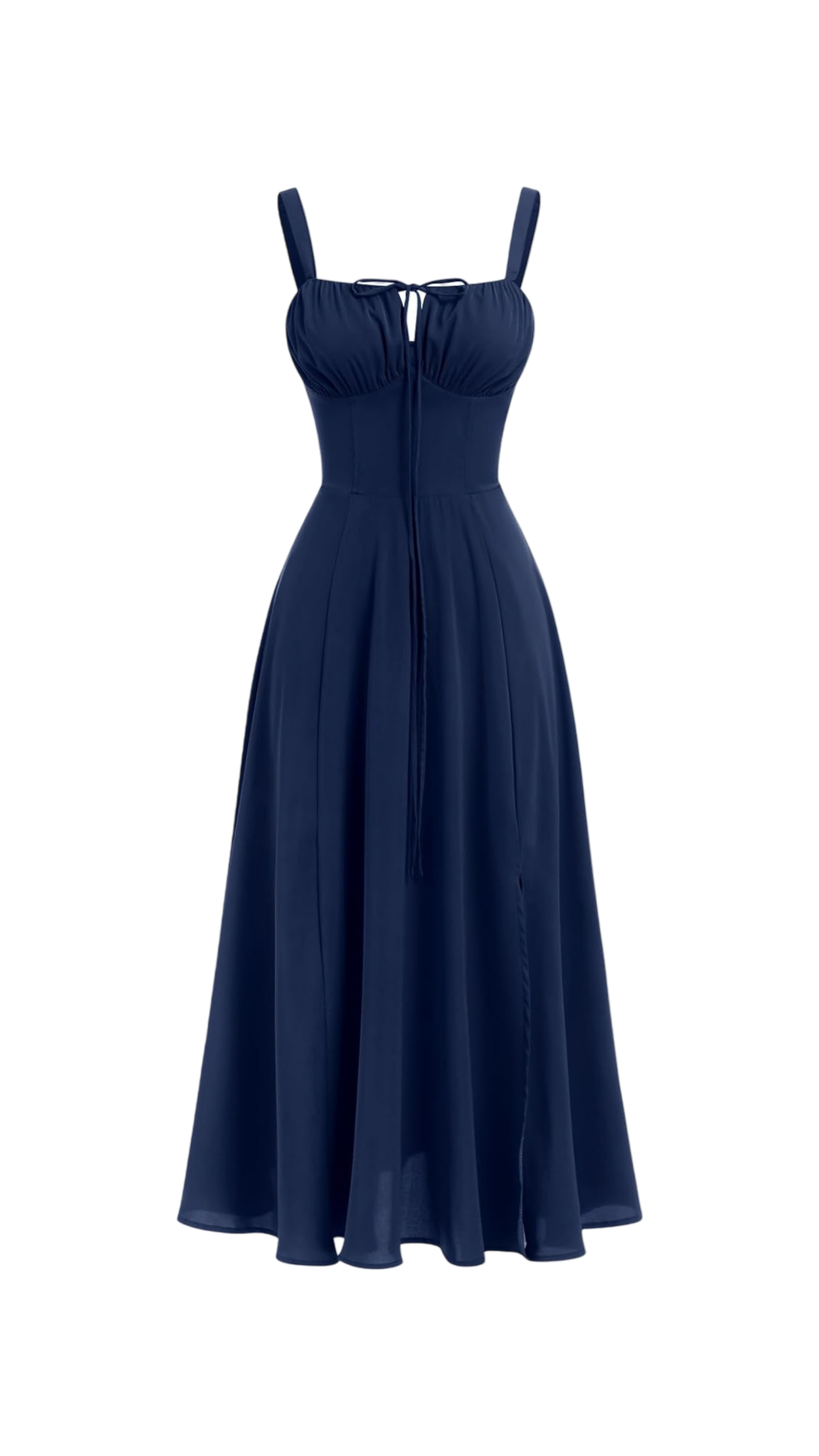 Miyla Lace-Up Back Midi Dress