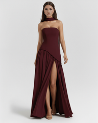 Serena Crepe, Lace-Up Back, Formal Events