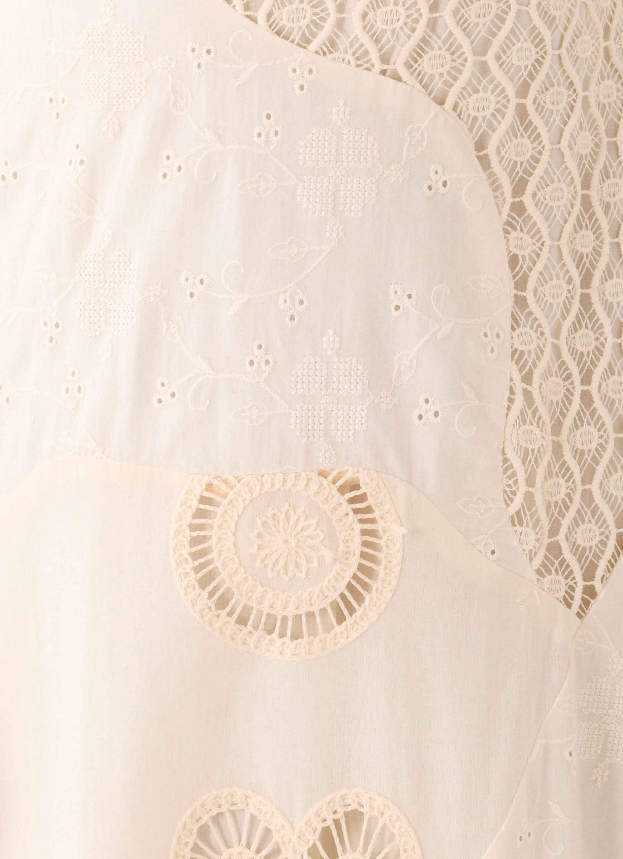 Fabienne Maxi Dress - Ivory Broderie Spliced