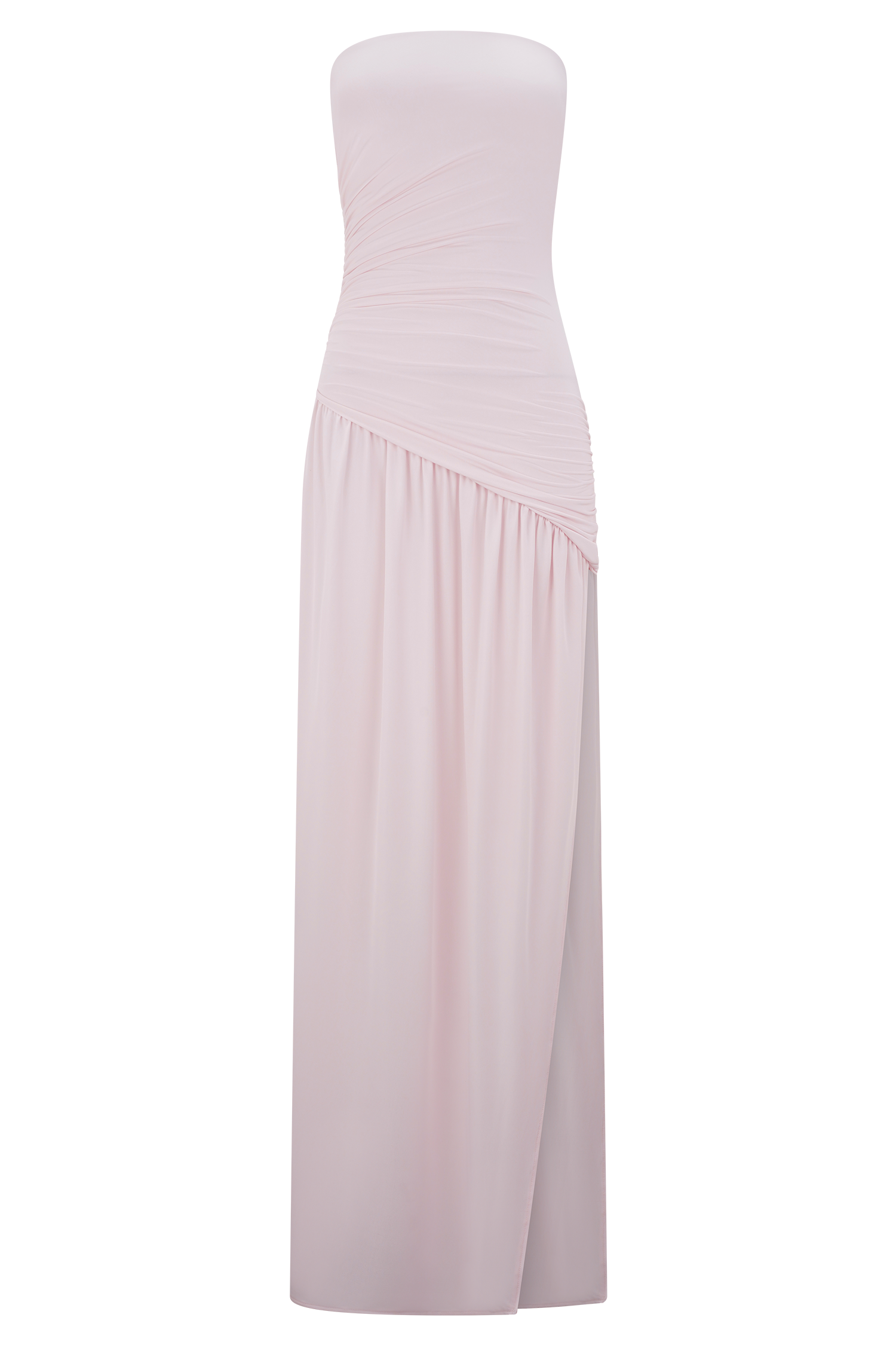 Cornelia Pale Pink Strapless Maxi Dress