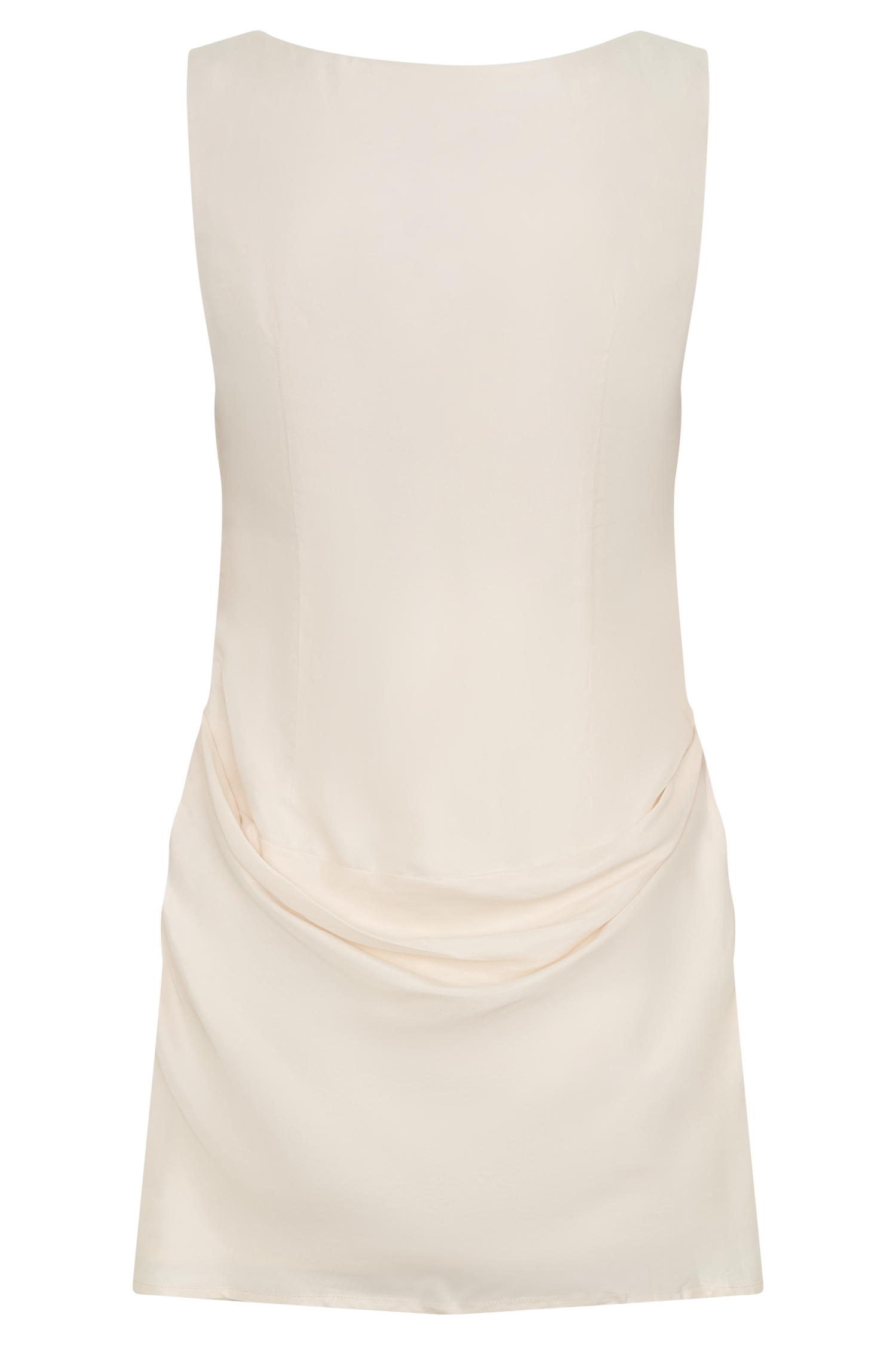 Bexley Ivory Draped Mini Dress