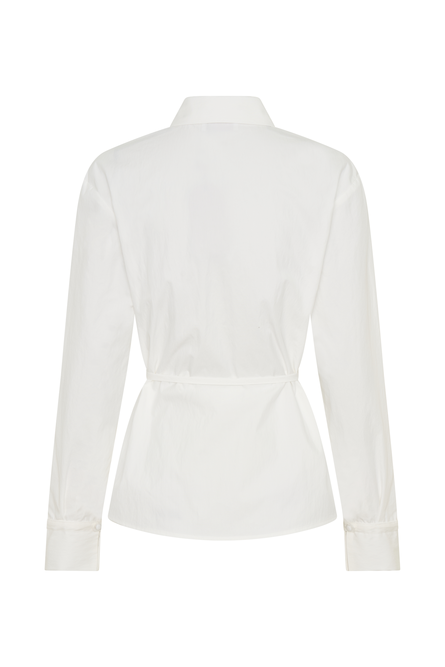 Millie White Tie Back Cotton Shirt