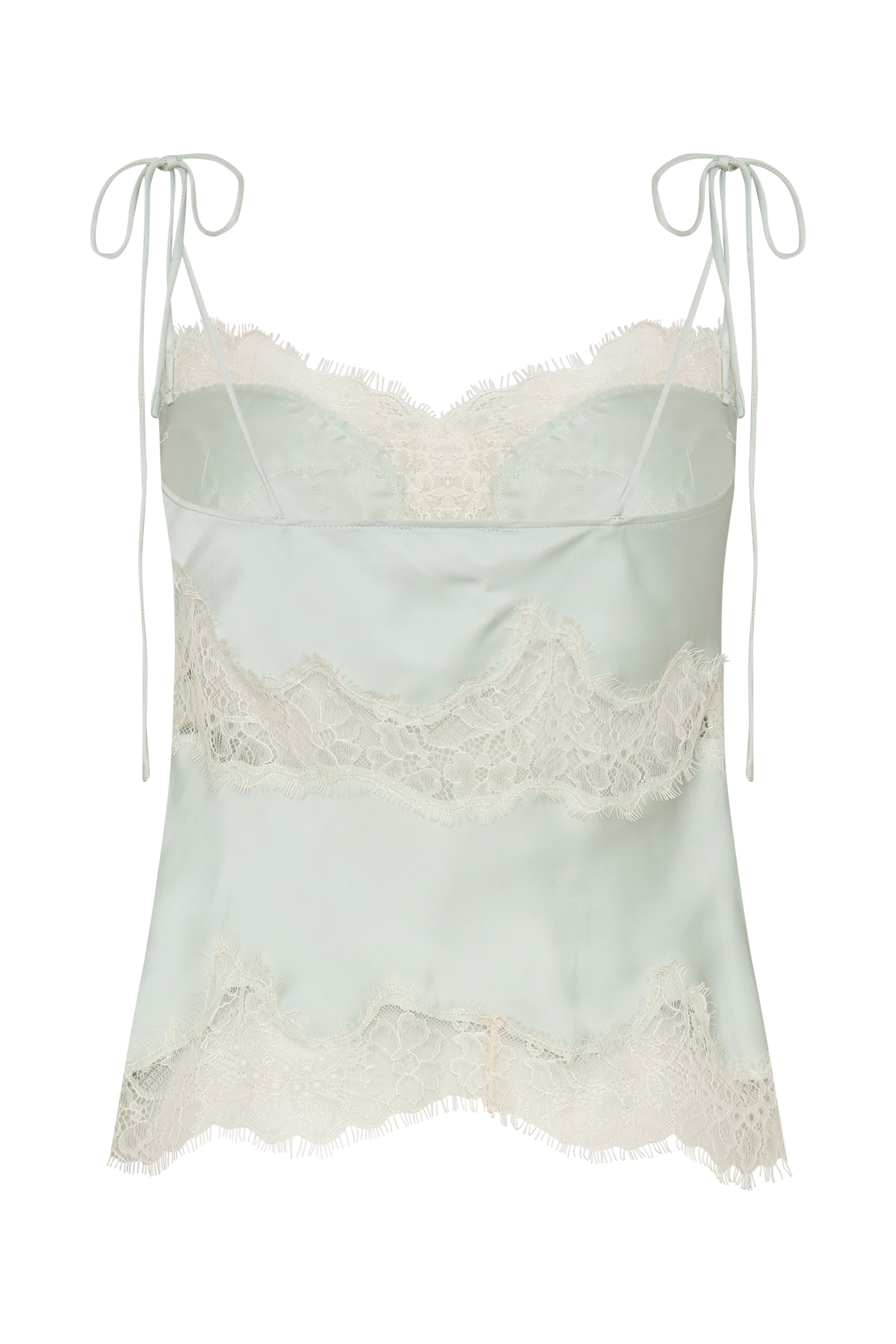 Nina Sage Satin Lace Camisole