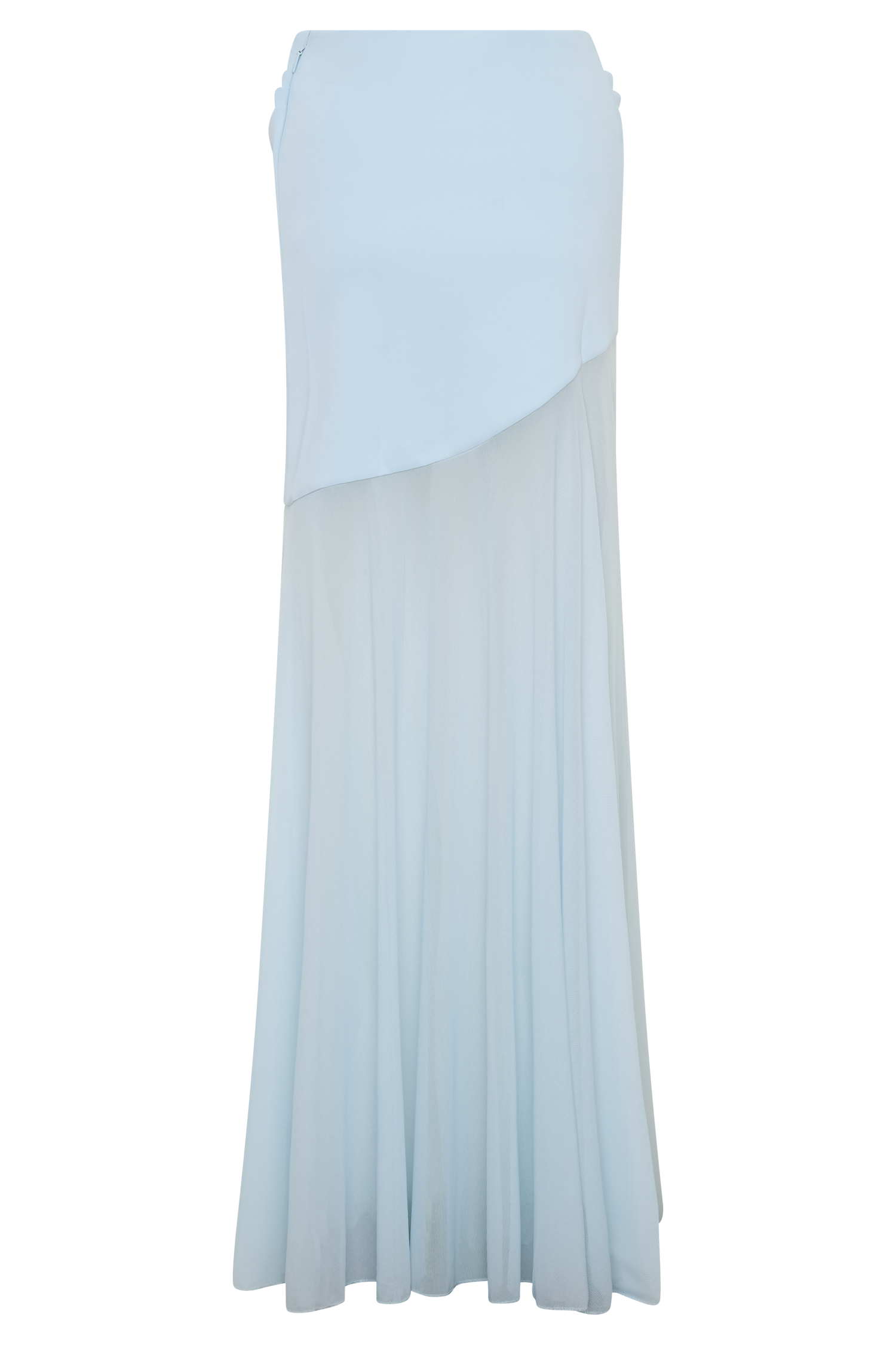 Portia Pale Blue Maxi Skirt