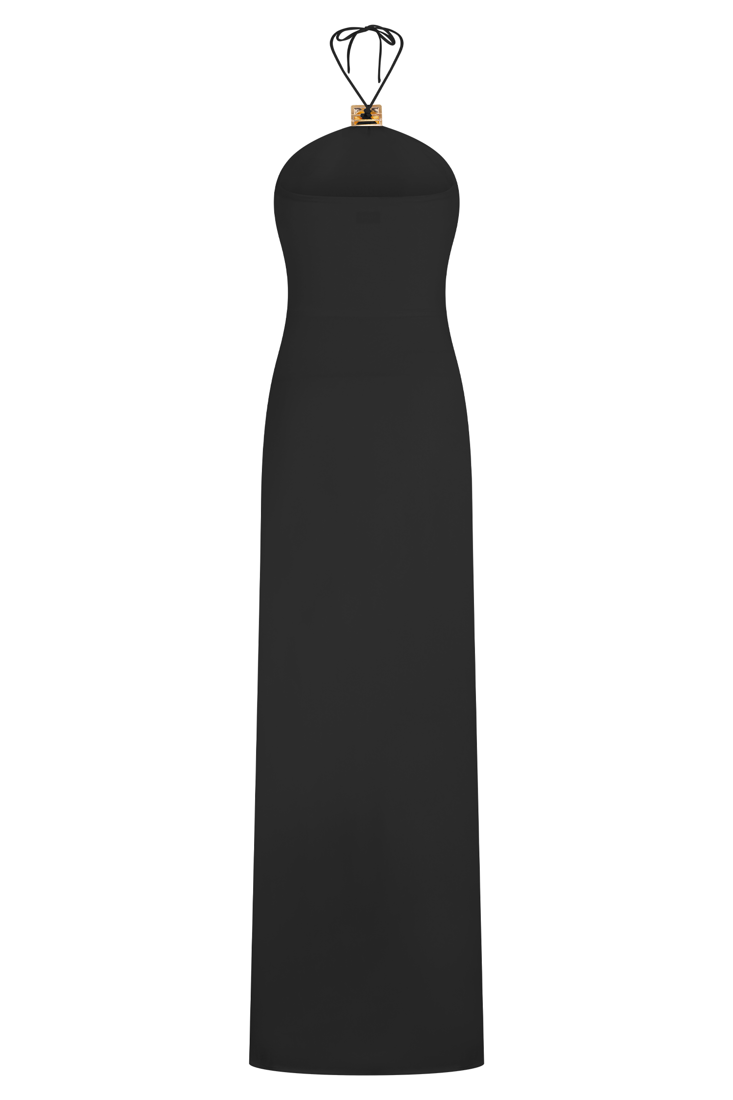 Quincy Black Halter Maxi Dress