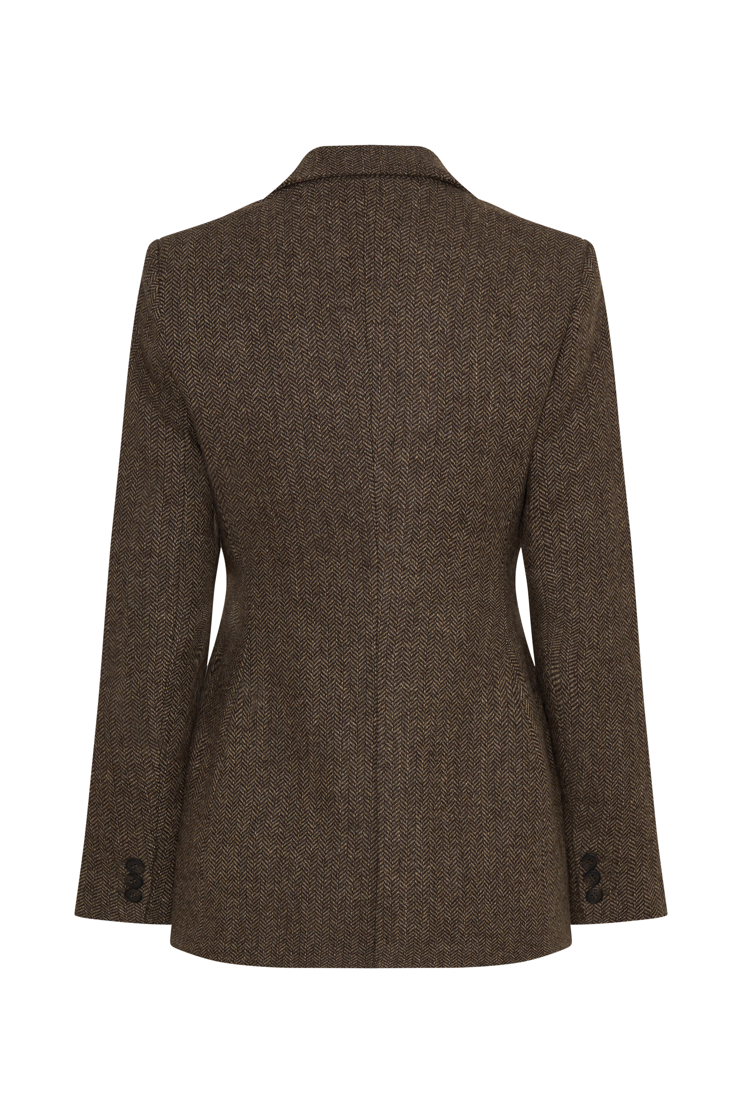 Romy Herringbone Blazer with Hardware