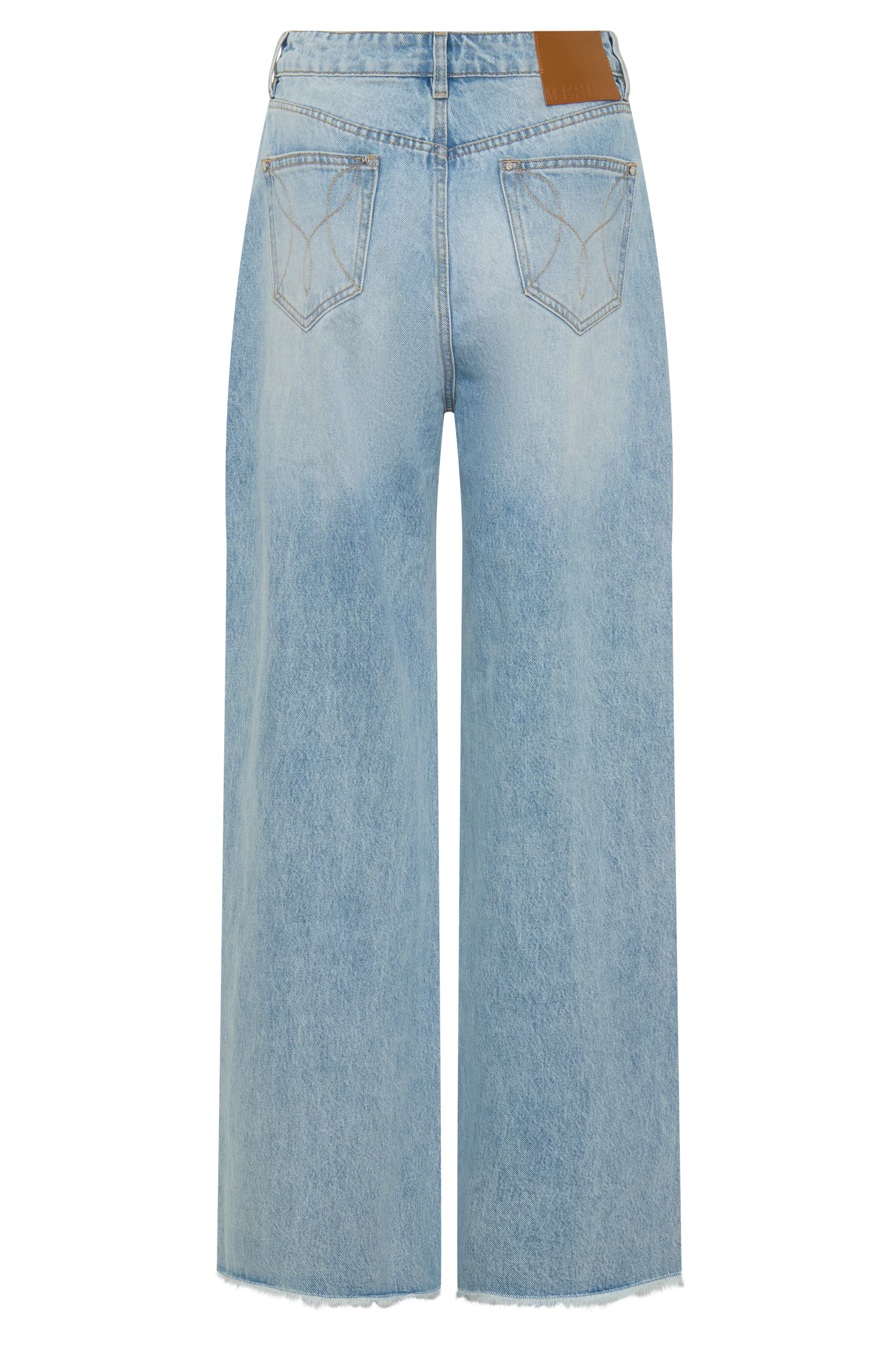Cornelia Washed Light Blue Straight Leg Jeans