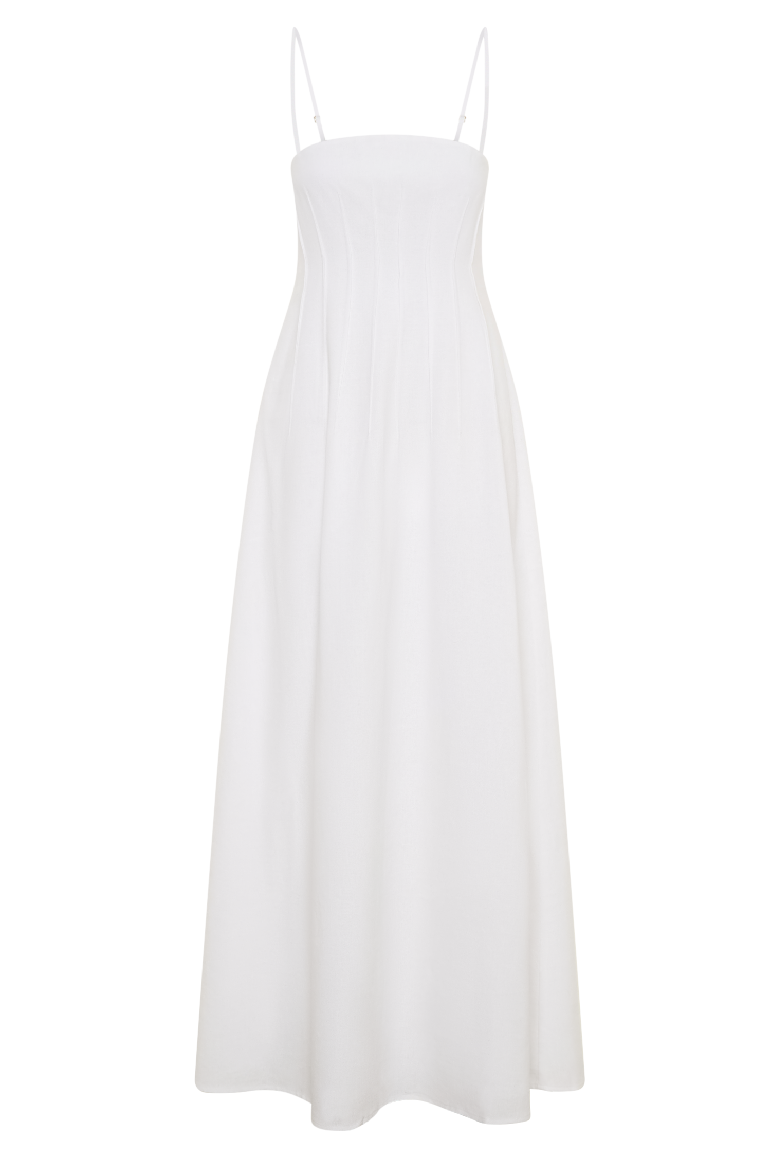 Sofie White Pintuck Maxi Dress