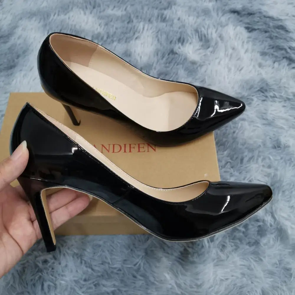 13 Style Classic Sexy Pointed Toe 9cm mid High Heels