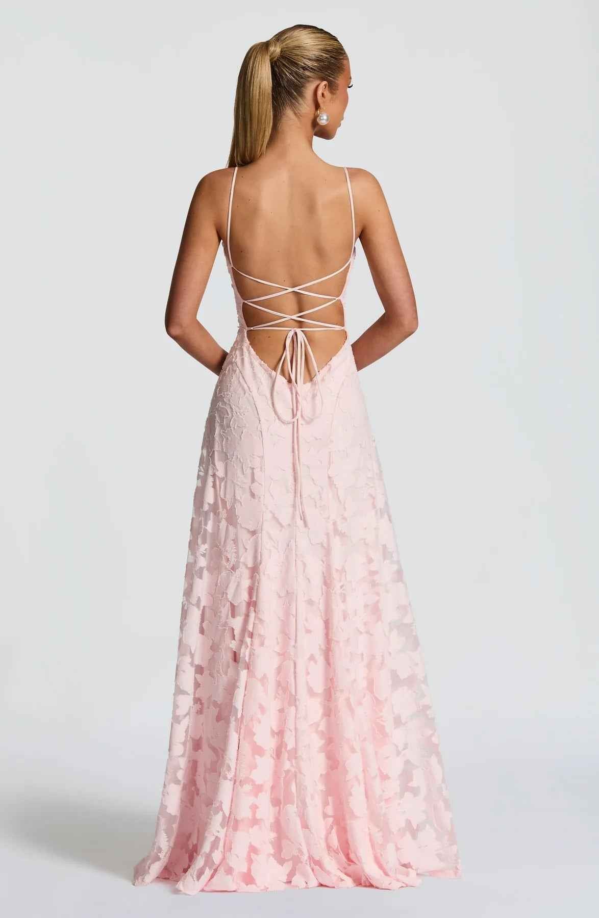 Women's Floral Sleeveless Maxi Wedding Guest Dress