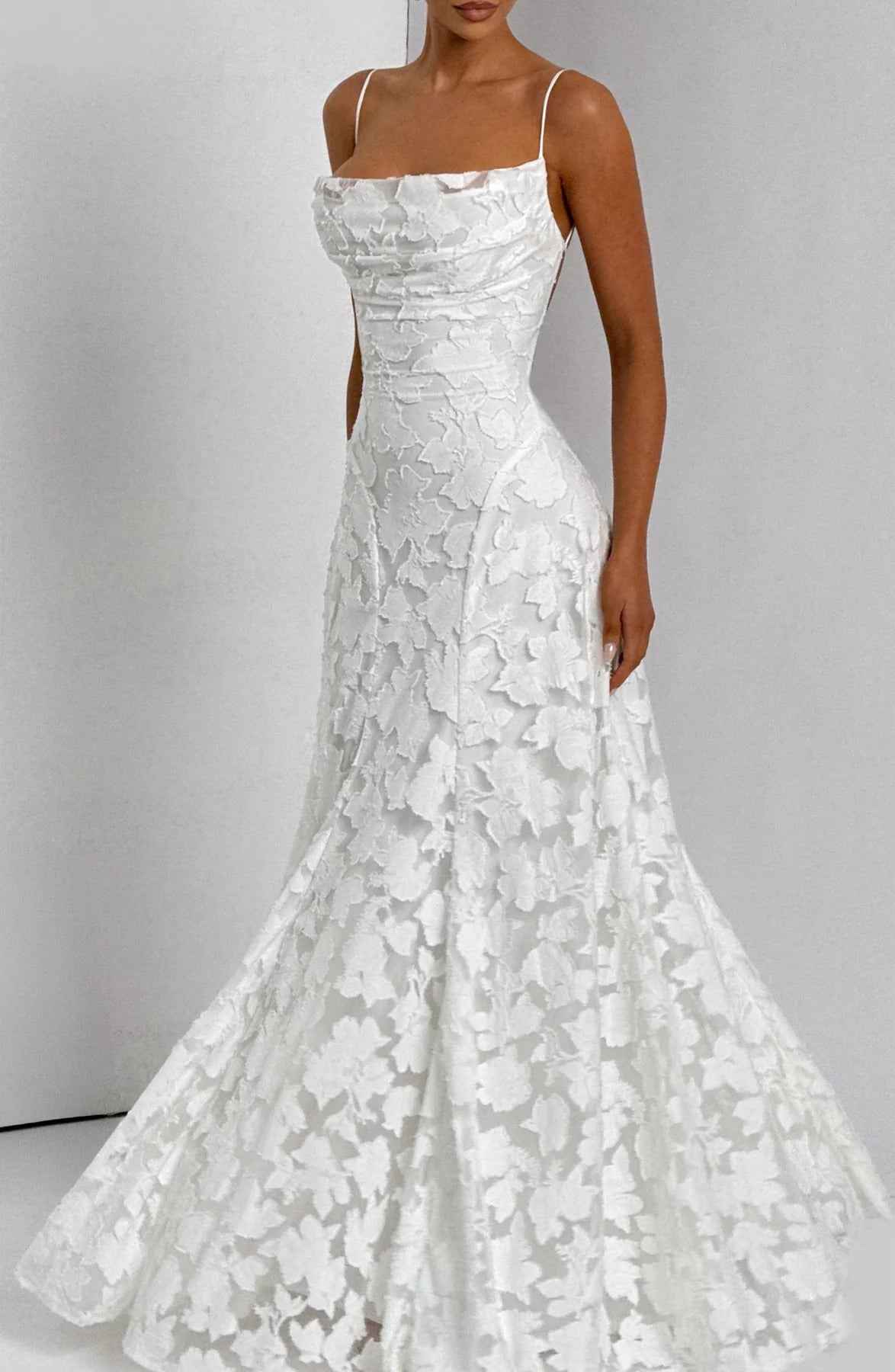 Women's Floral Sleeveless Maxi Wedding Guest Dress