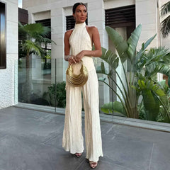 Women's Pleated Summer Vacation Two-Piece Set