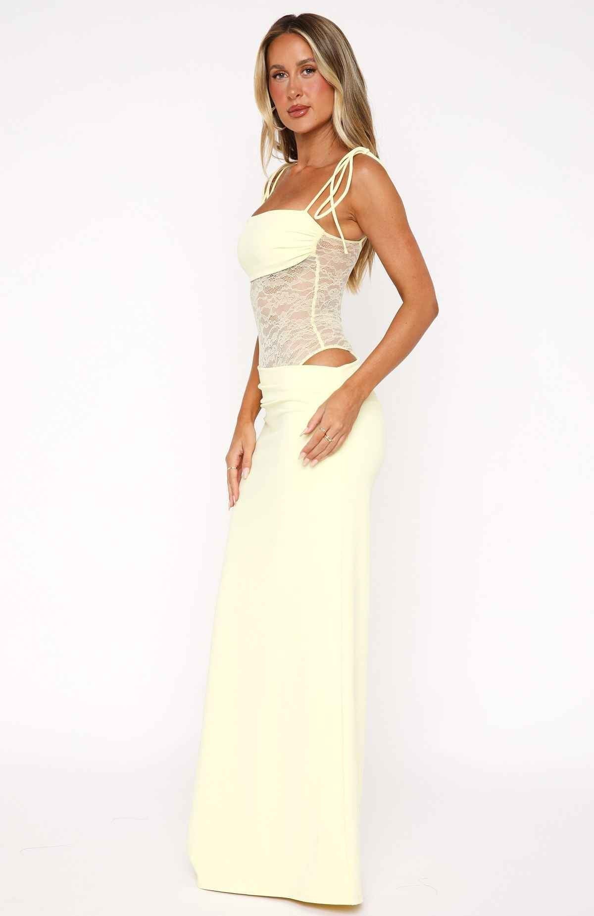 Women's Sleeveless Lace Maxi Summer Dress