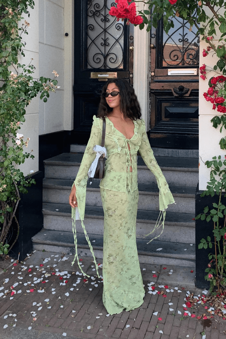 Women's Flowing Two-Piece Vacation Summer Cover-up Set