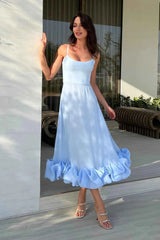 Women's Sleeveless Twirl Midi Prom Dress