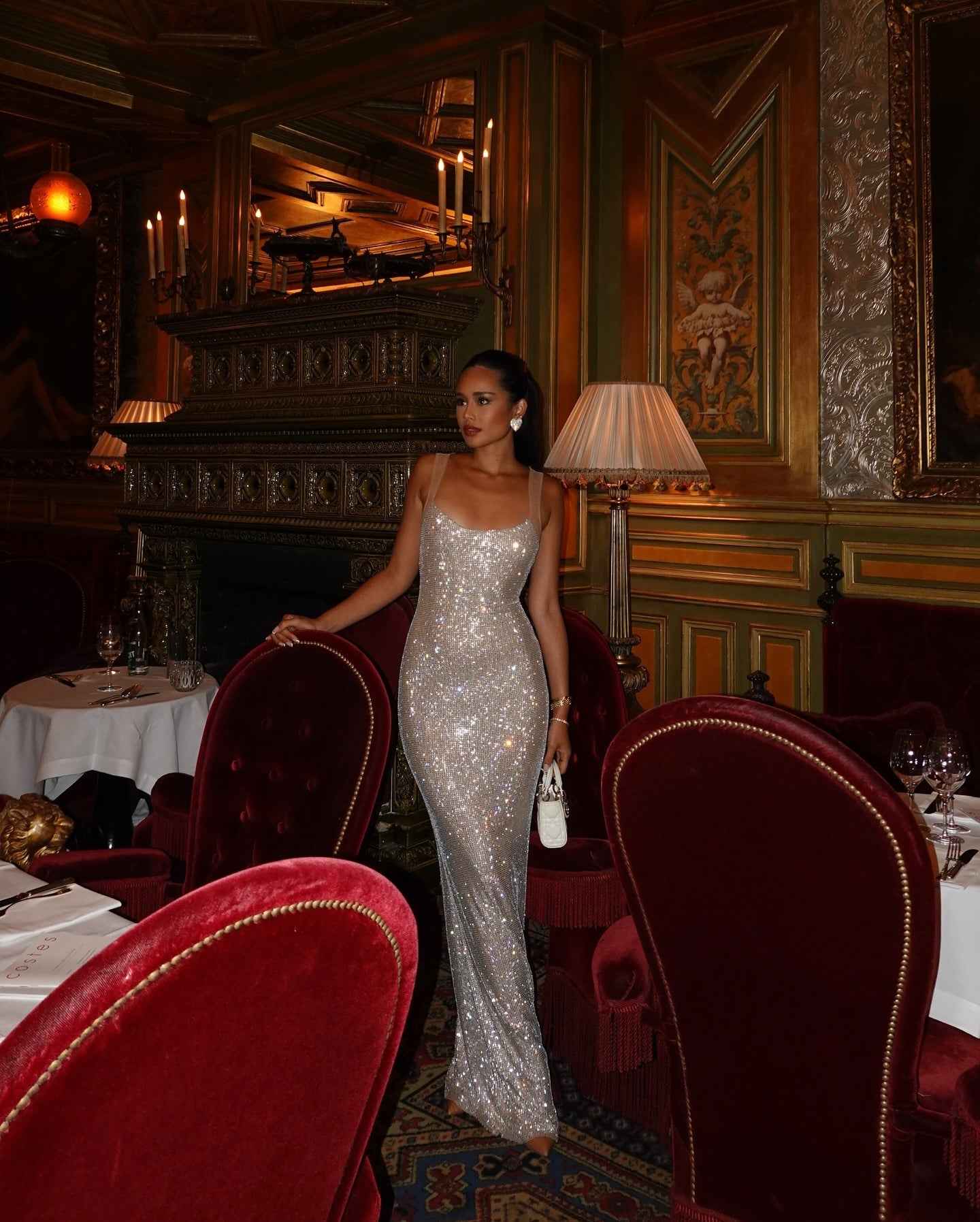 Women's Radiant Sequin Maxi Prom Dress