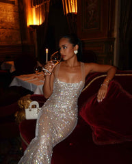 Women's Radiant Sequin Maxi Prom Dress