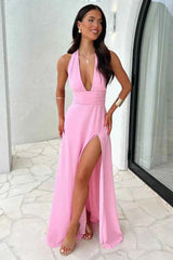 Women's Sleeveless High-Split Maxi Summer Dress