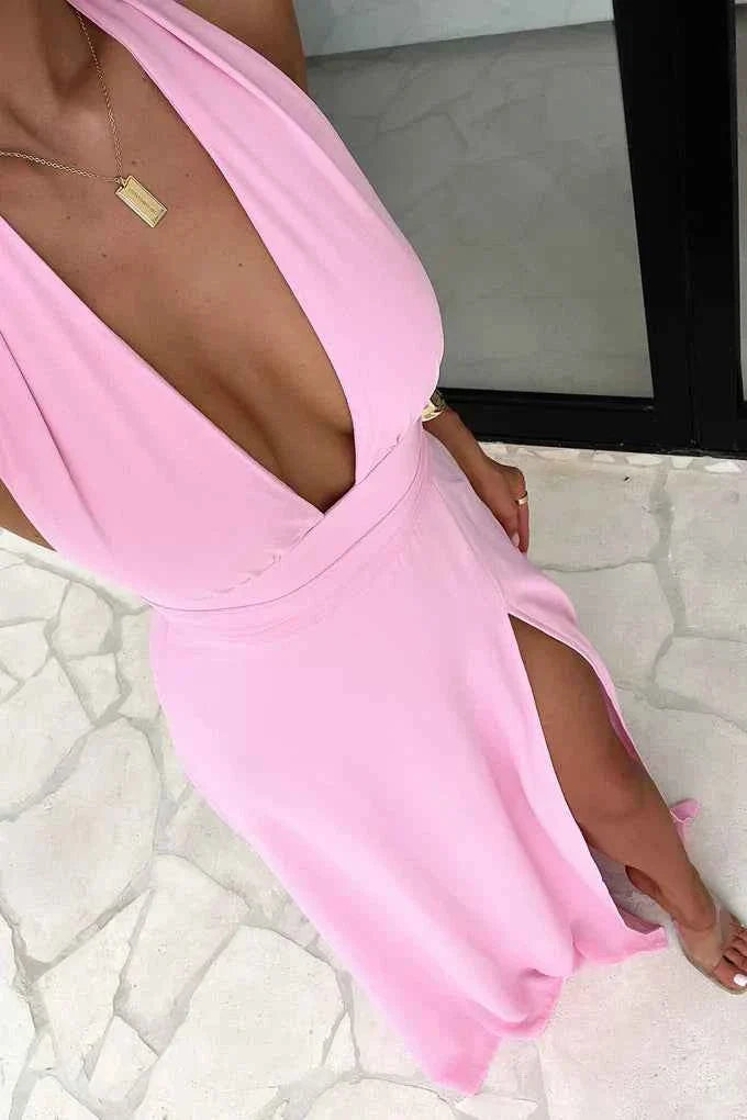 Women's Sleeveless High-Split Maxi Summer Dress