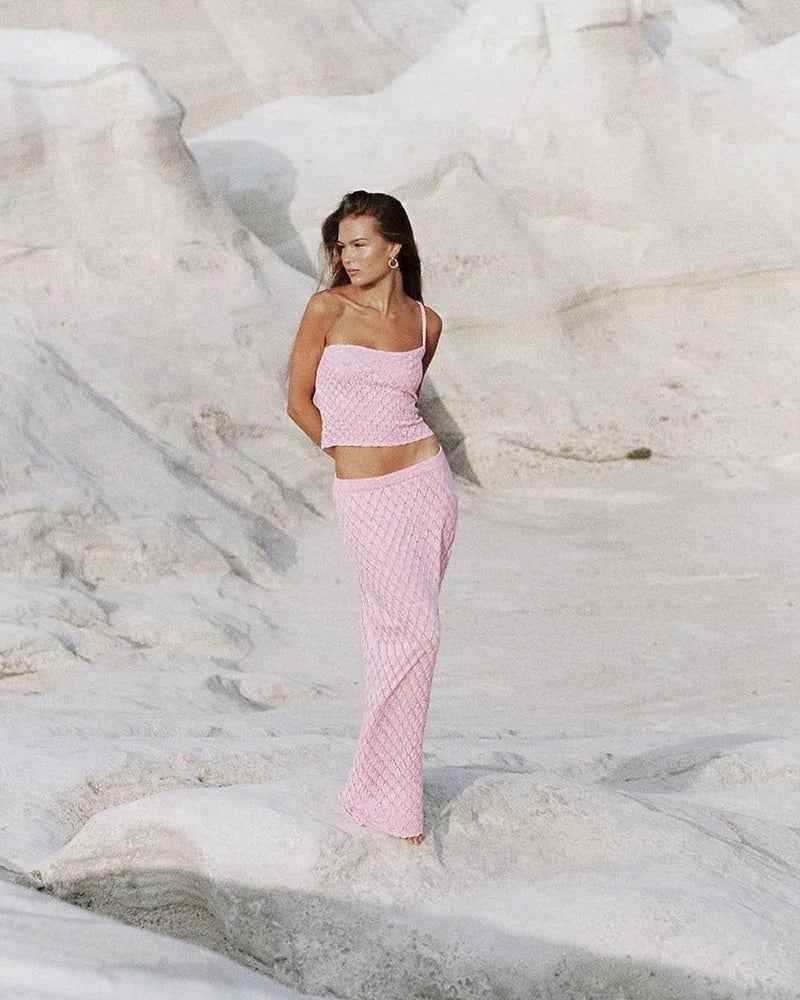Women's One-Strap Summer Vacation Two-Piece Set