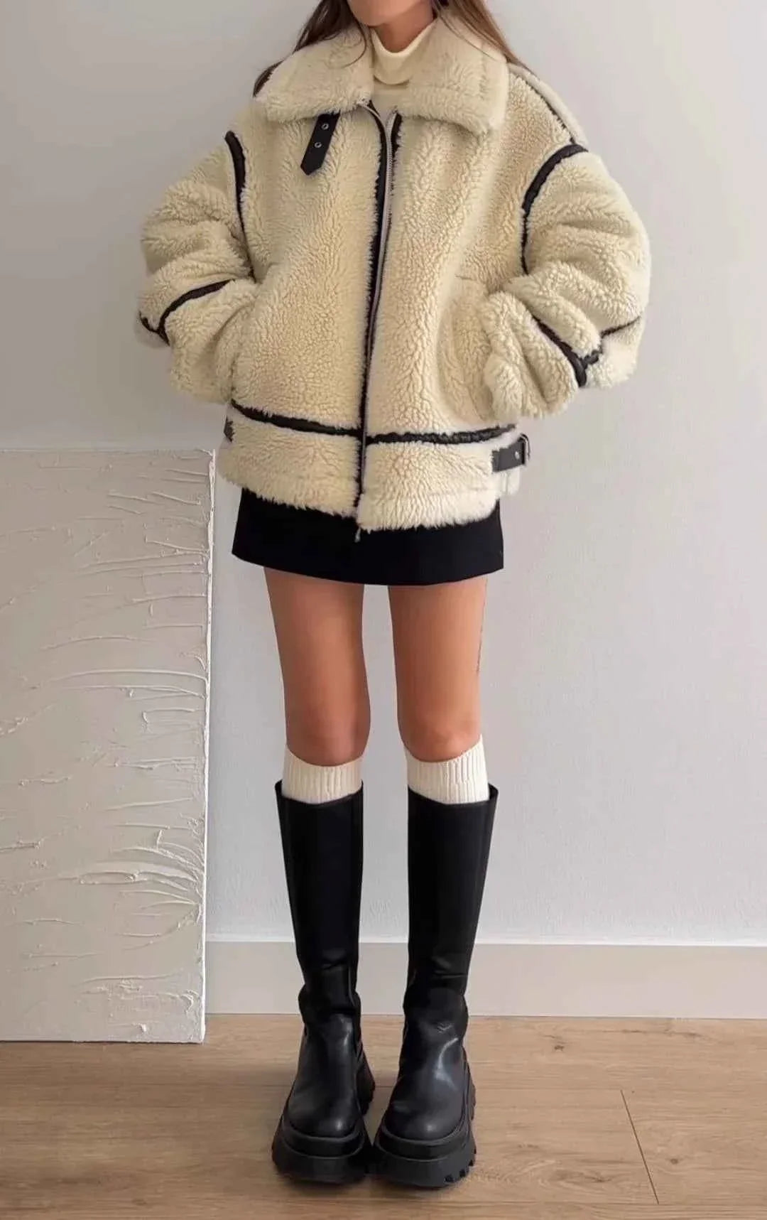 Women's Oversized Teddy Jacket